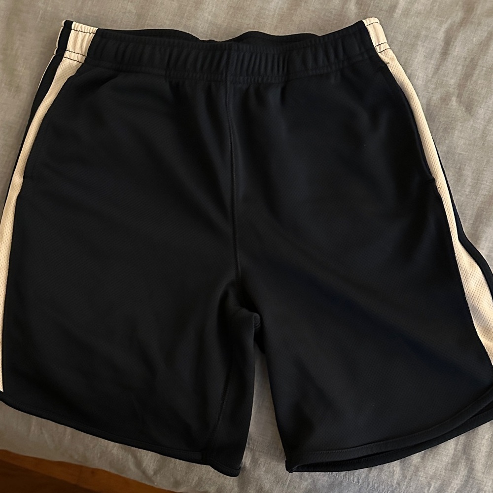 Lands' End navy and White Kids uniform Shorts